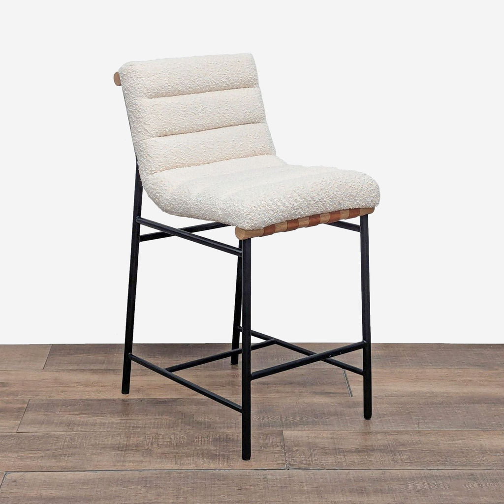 Lilola Home Lahni White Counter Height Chair