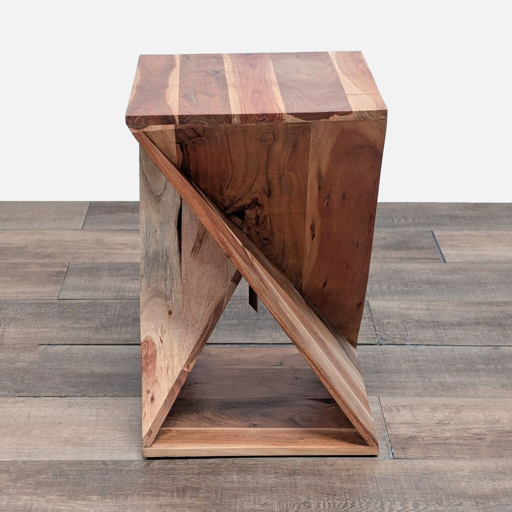 Handmade Wood Accent Table
