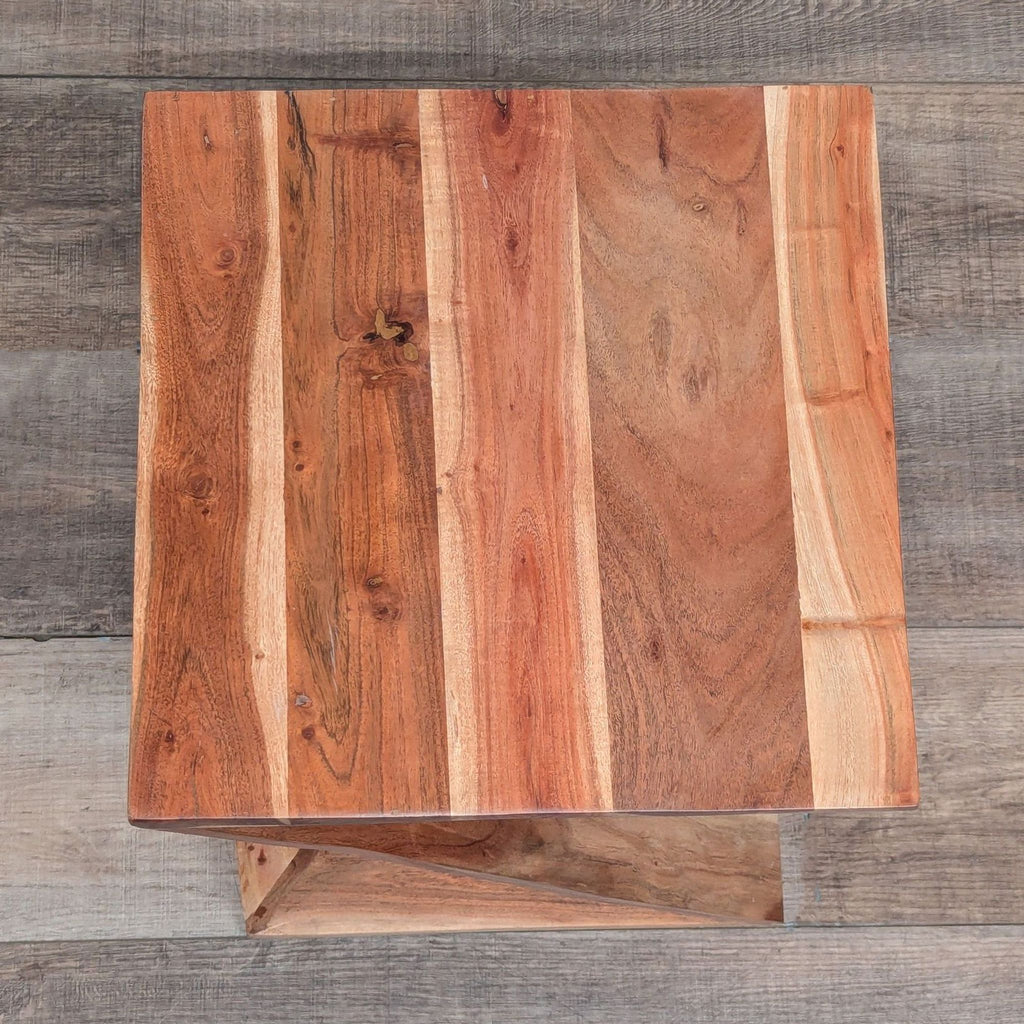 Handmade Wood Accent Table
