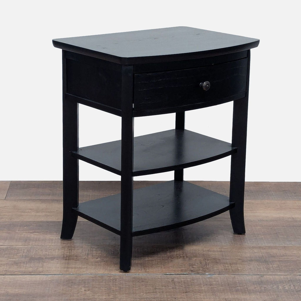 Pottery Barn One Drawer Nightstand with Shelves