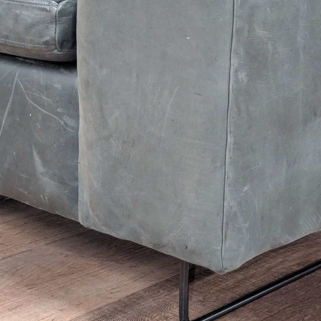 Blu Dot Modern Bonnie Leather 96” Sofa