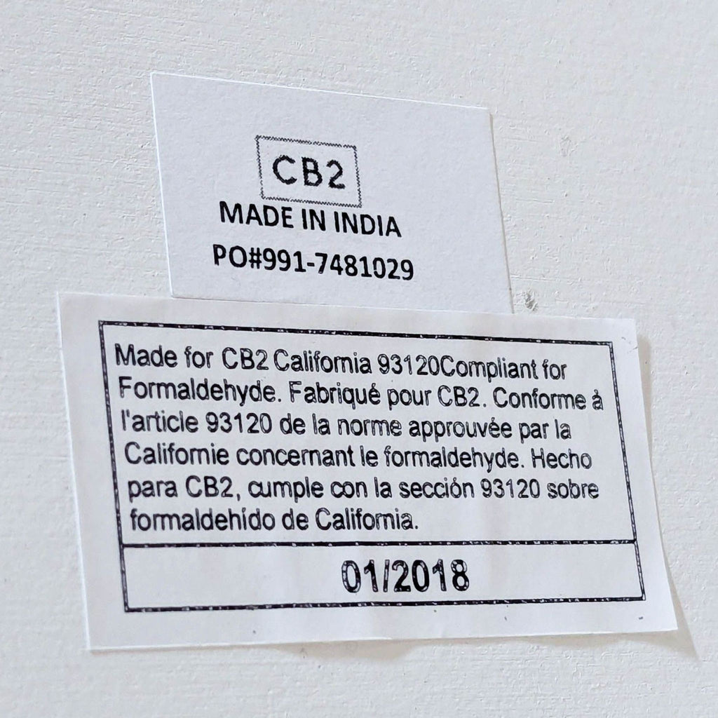 CB2 Slab Marble Coffee Table