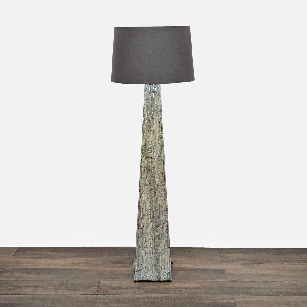 Scandinavian Designs Mother of Pearl Mosaic Floor Lamp