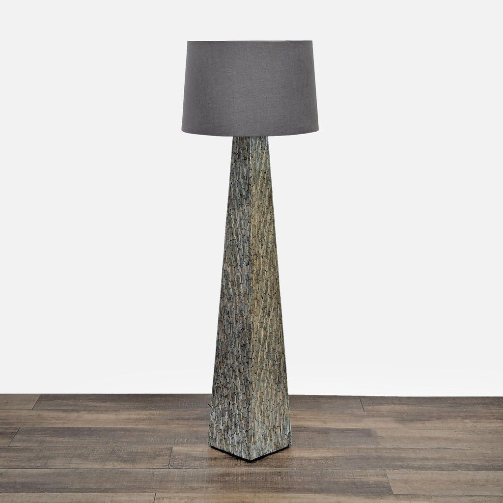 Scandinavian Designs Mother of Pearl Mosaic Floor Lamp