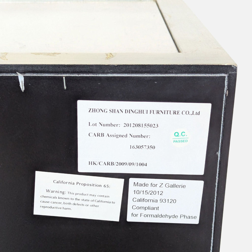 Z Gallerie Omni Mirrored Three Draw Chest