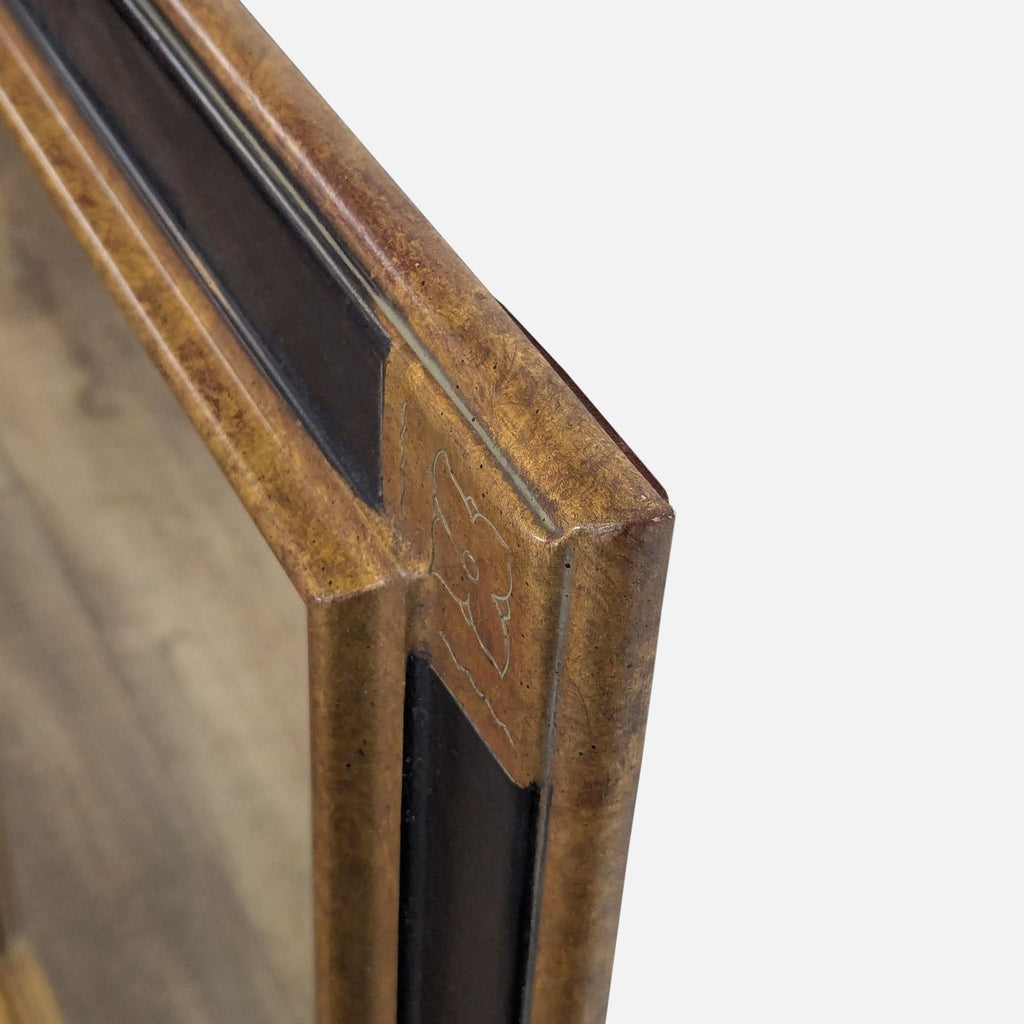 Wood Framed Mirror with Gilding