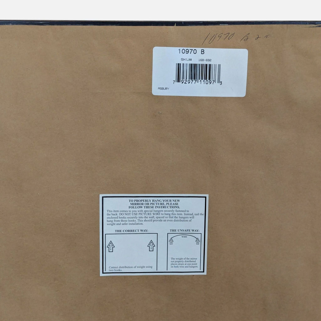 Wood Framed Mirror with Gilding