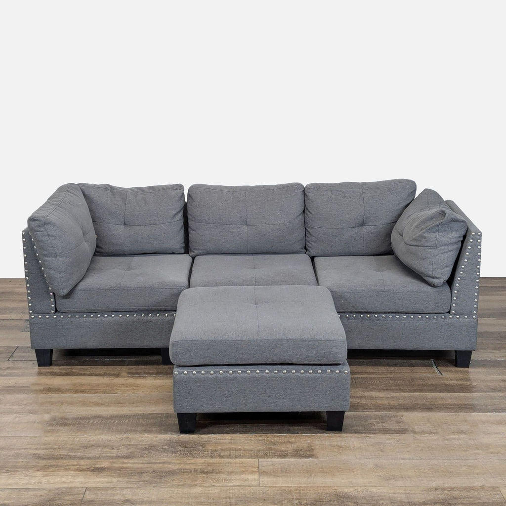 Amazon Gray Sectional with Modular Chaise