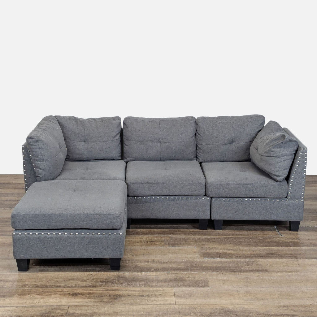 Amazon Gray Sectional with Modular Chaise