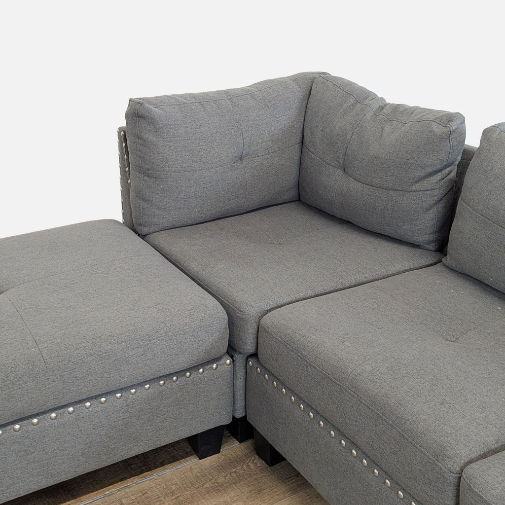 Amazon Gray Sectional with Modular Chaise