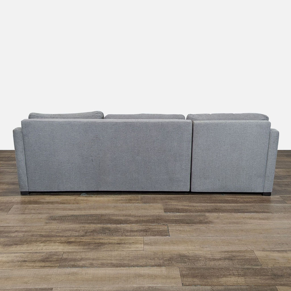 Crate & Barrel Fuller Sectional Sleeper Sofa in Tahoe Storm