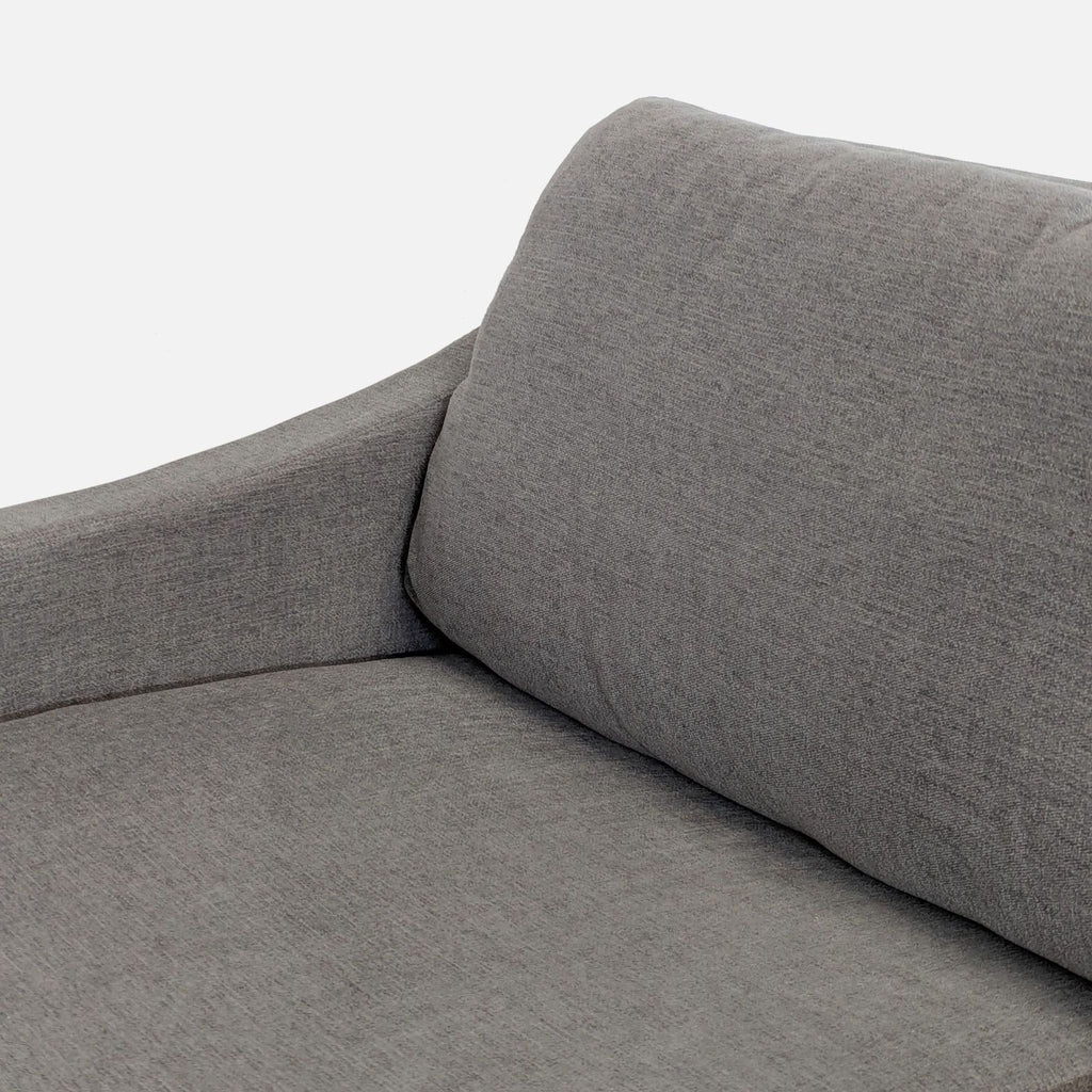 Crate & Barrel Fuller Sectional Sleeper Sofa in Tahoe Storm