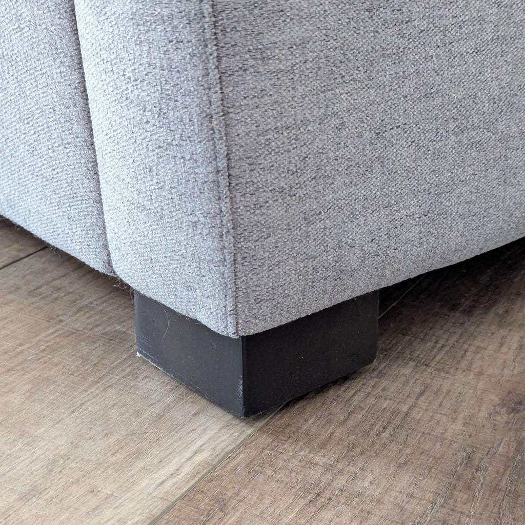 Crate & Barrel Fuller Sectional Sleeper Sofa in Tahoe Storm