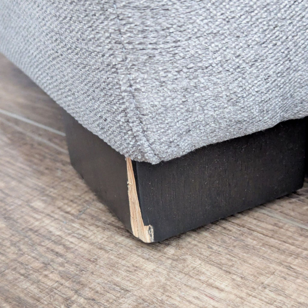 Crate & Barrel Fuller Sectional Sleeper Sofa in Tahoe Storm