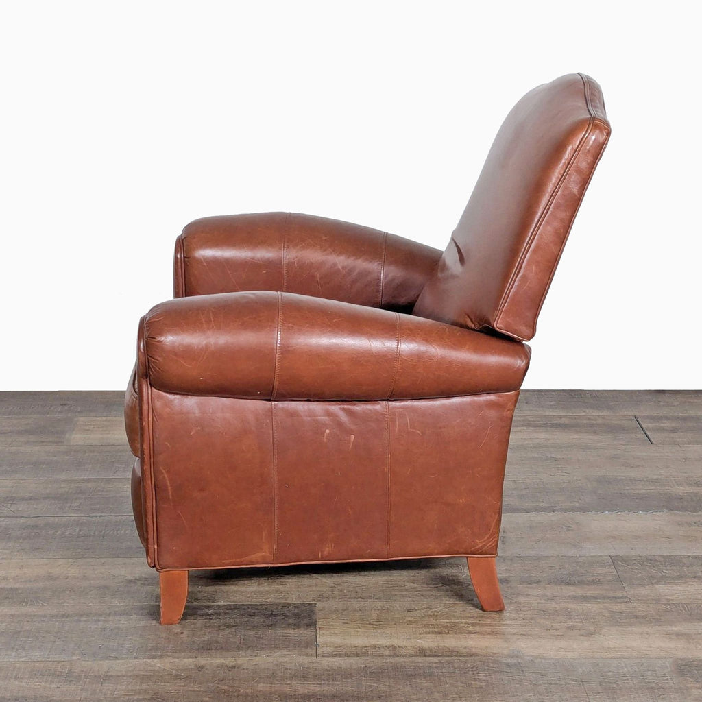 Ethan Allen Brown Leather Recliner