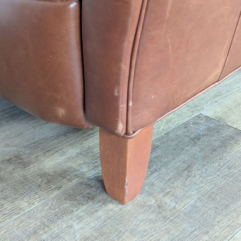 Ethan Allen Brown Leather Recliner