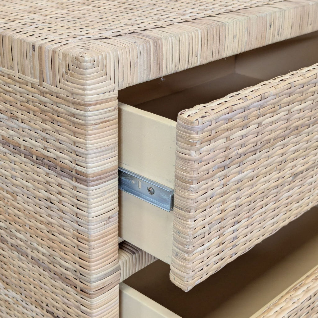 Pottery Barn Cala Rattan 6-Drawer Dresser