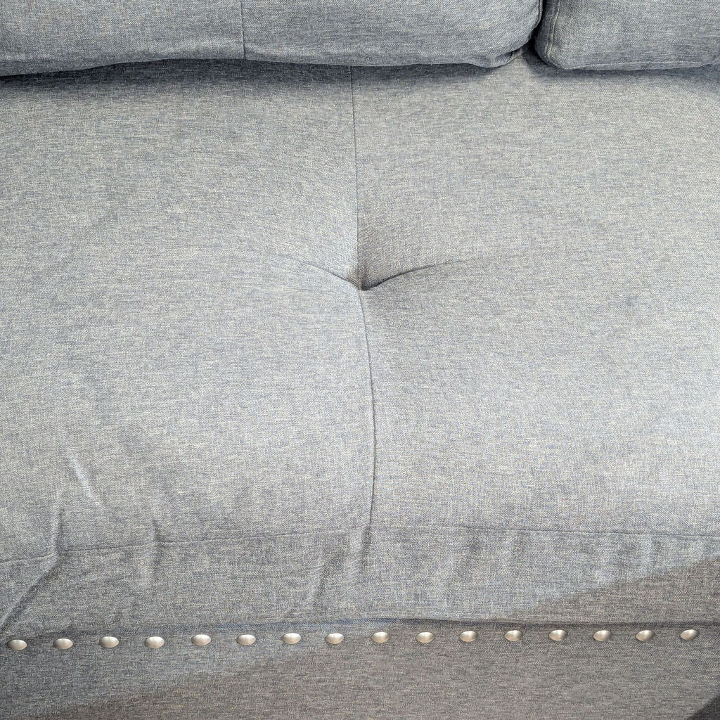 3-PC Modern Gray Fabric Sectional Sofa Set with Reversible Chaise