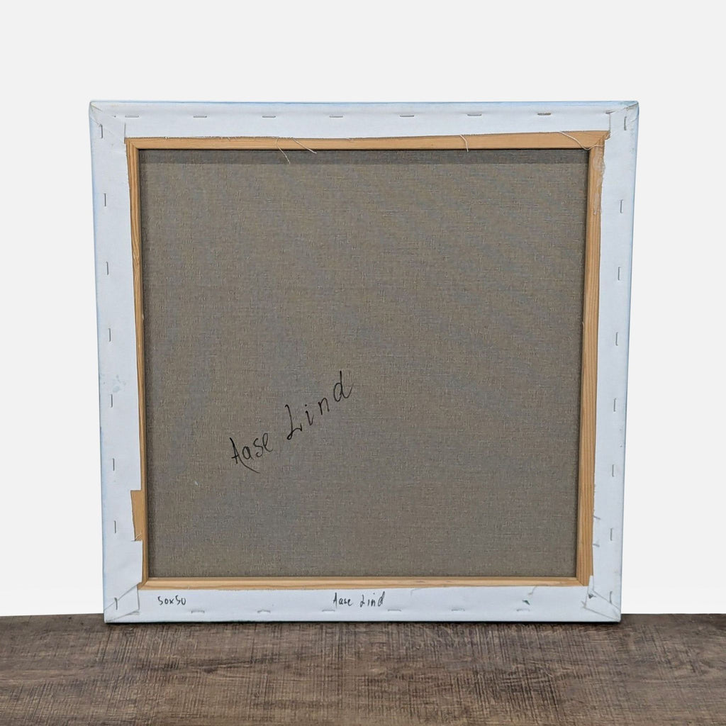 Aase Lind “ Flowers in Blue & White no 2” Original Floral Artwork on Canvas