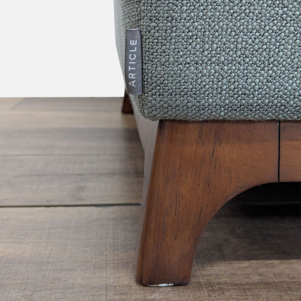 Article Ceni Modern 3-Seat Sofa with Wooden Base