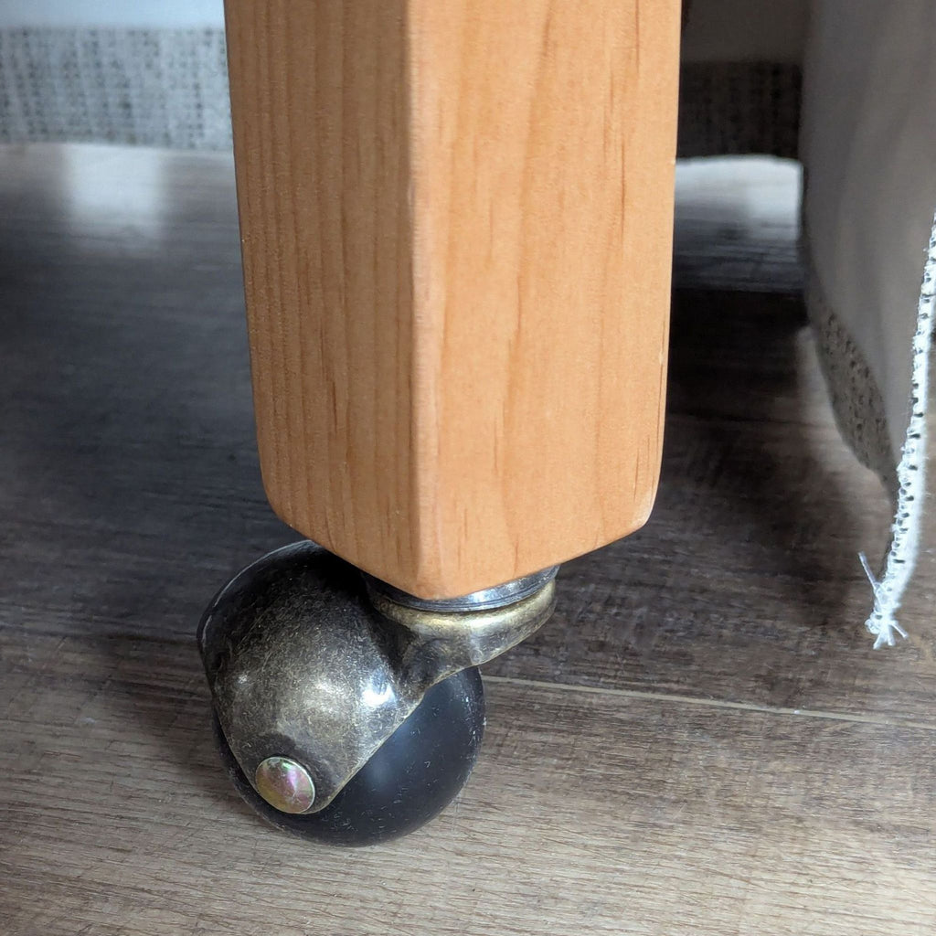 Custom Rolling Barrel Back Vanity Chair