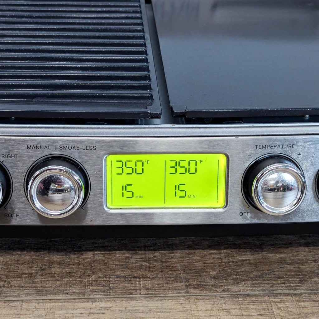 GreenPan Indoor Electric Grill & Griddle Combo with Digital Controls