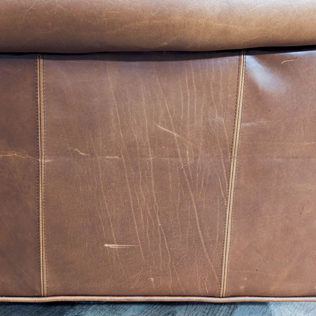 Barcalounger Classic Roll Arm Brown Leather Recliner