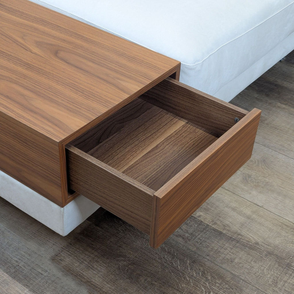 Rove Concepts Dresden Modern Sectional Sofa with Chaise in Chiffon