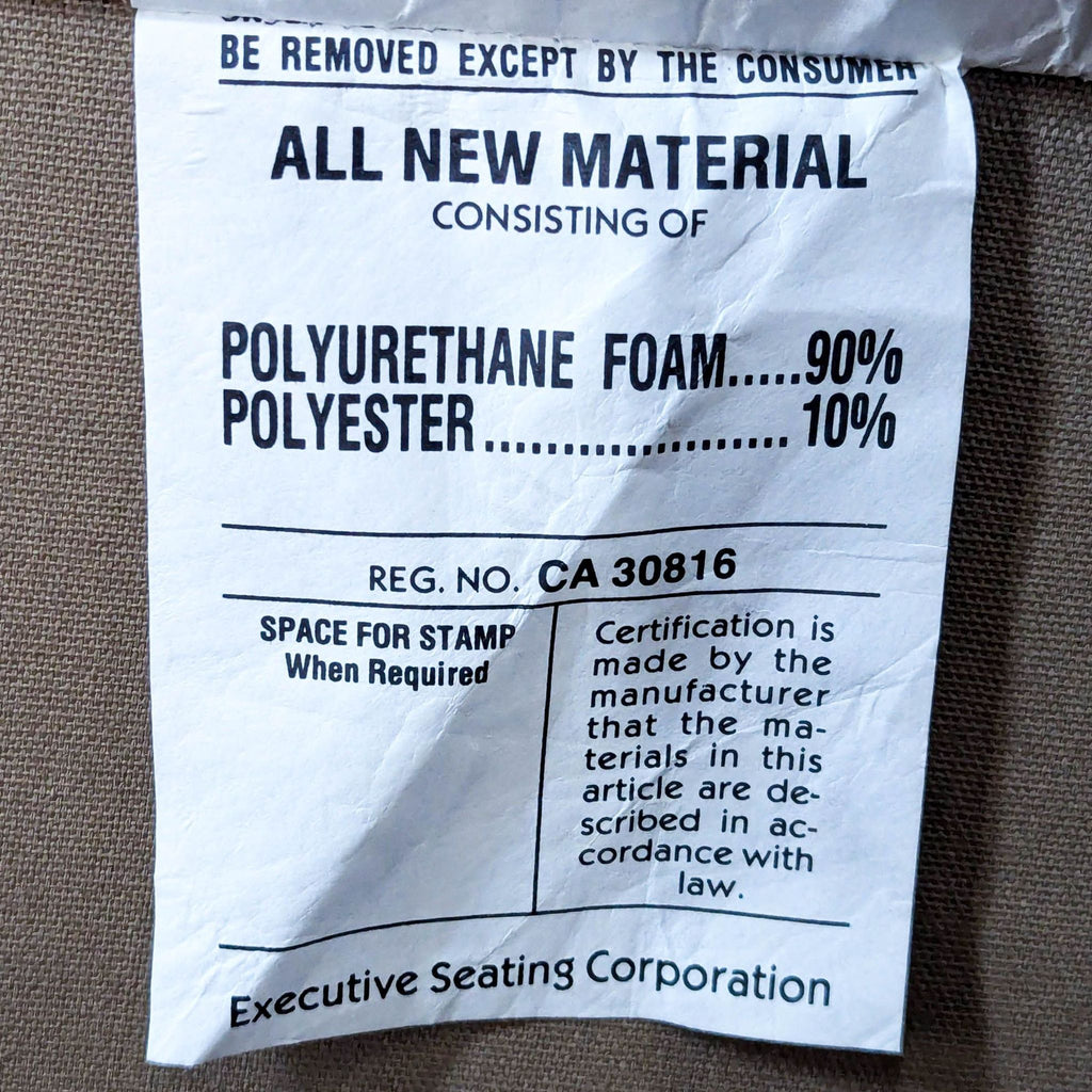 Executive Seating Corp. Gold Velvet Corner Sofa with Decorative Pillow