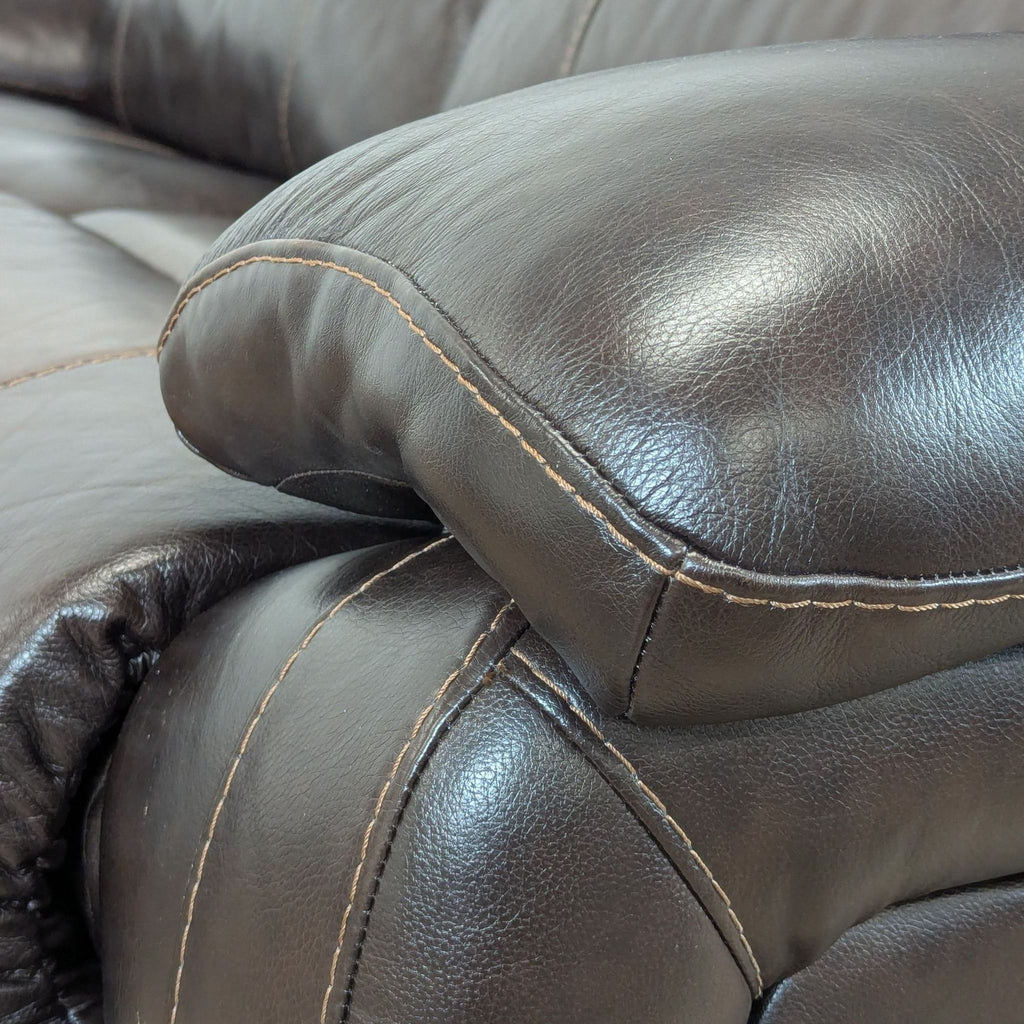 Ashley Furniture Damacio Leather Reclining Loveseat