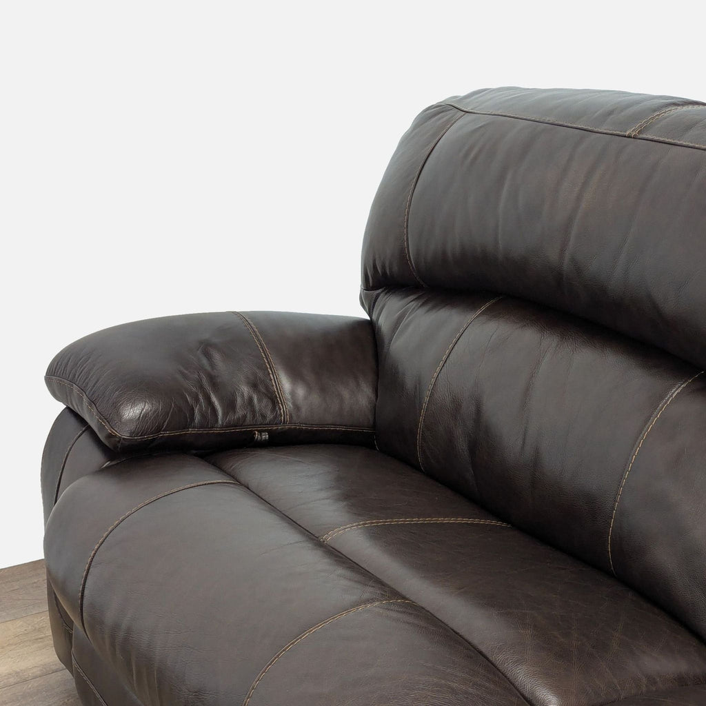 Ashley Furniture Damacio Leather Reclining Loveseat