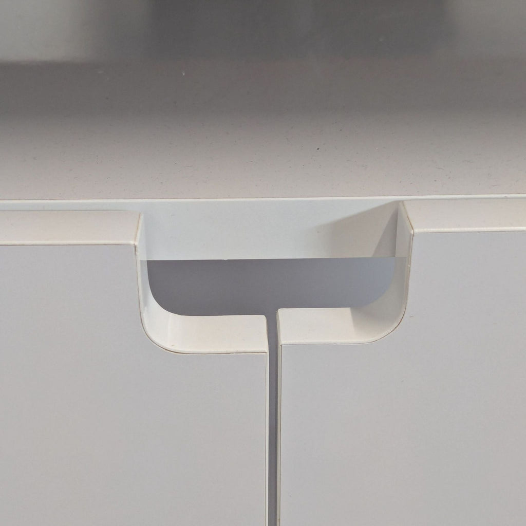 Two Door Storage Cabinet with Open Shelf