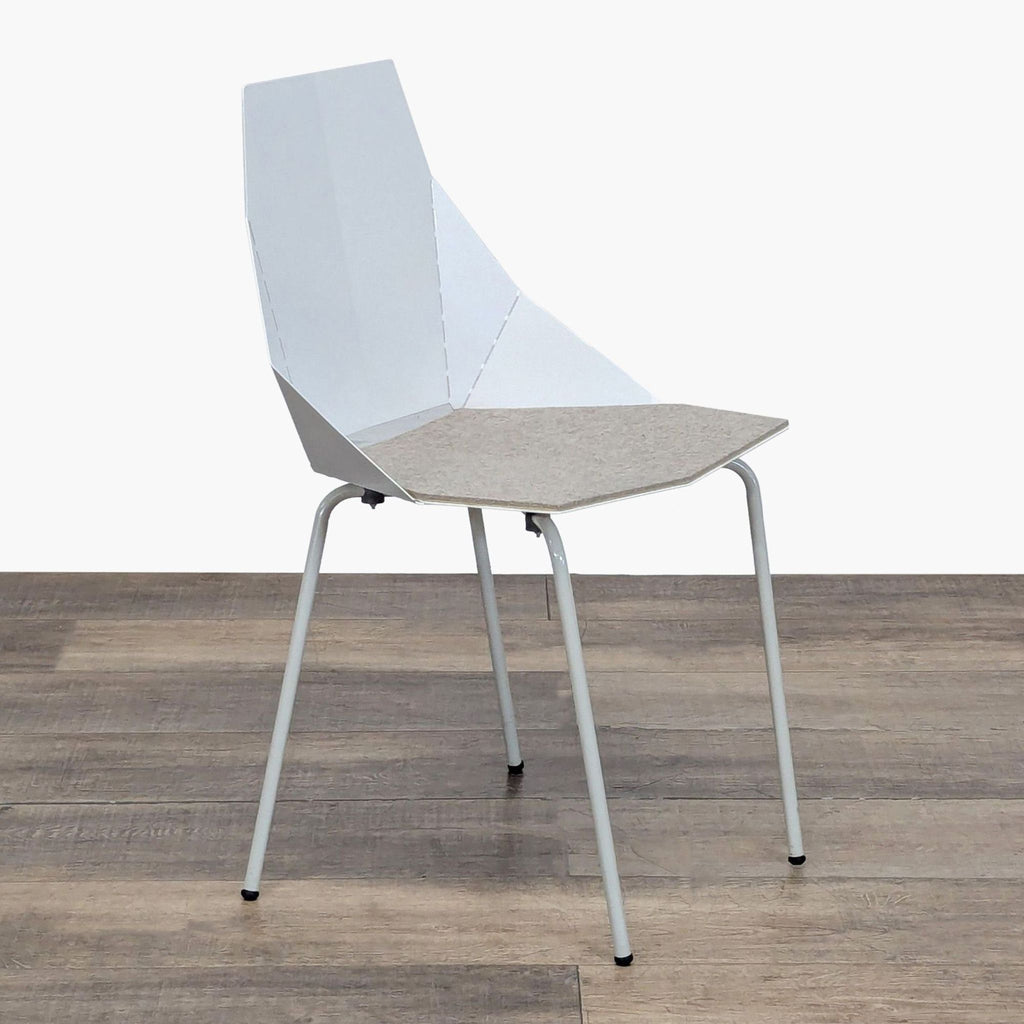 Set of Four Blu Dot Real Good Chairs with Seat Pads