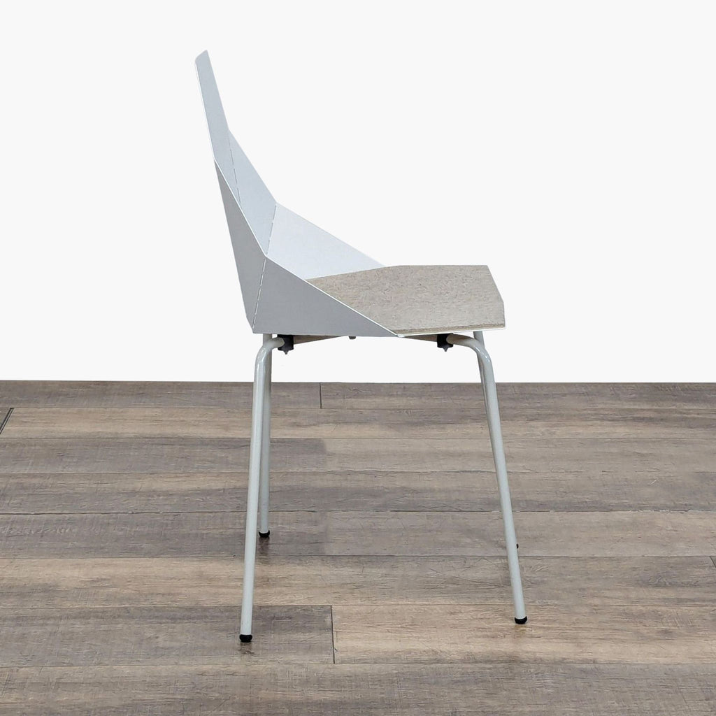 Set of Four Blu Dot Real Good Chairs with Seat Pads