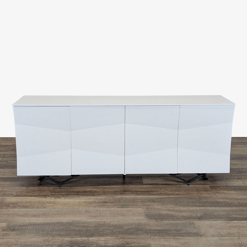 Modrest Ely White High Gloss Buffet