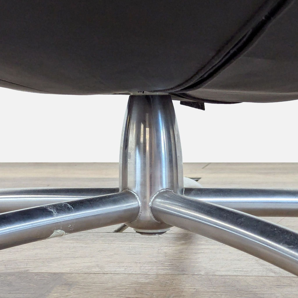 Label Modern GiGi Swivel Leather Lounge Chair