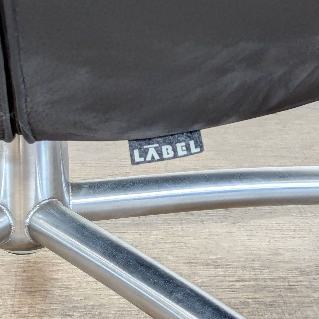 Label Modern GiGi Swivel Leather Lounge Chair