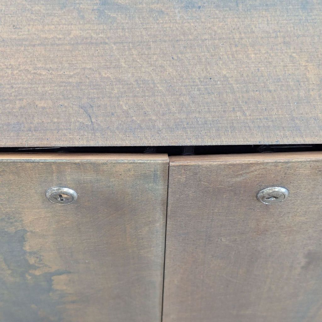 Two Door Wood Storage Cabinet