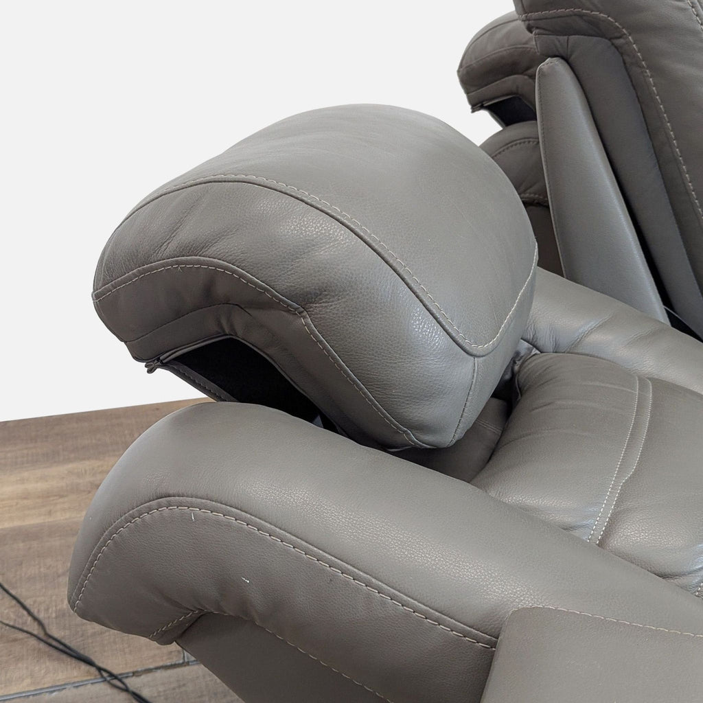 Signature Design by Ashley Backtrack Gray Power Reclining Sofa