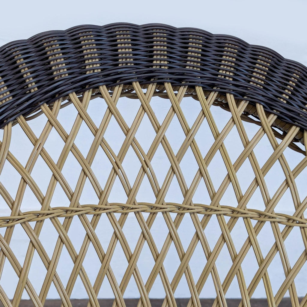 Classic Wicker Lounge Rocking Chair with Cushion