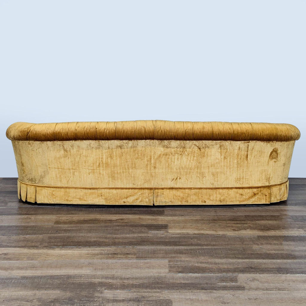 Hollywood Regency Style Gold Velour Sofa