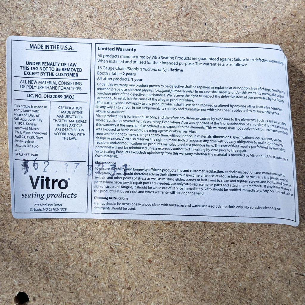 Vitro 752 Economy Bar Stool