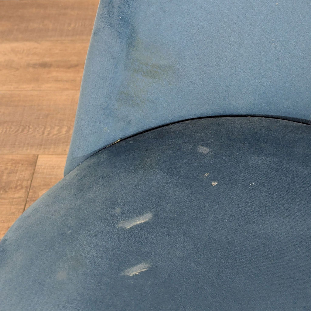 Pair of Fabric and Metal Dining Chairs