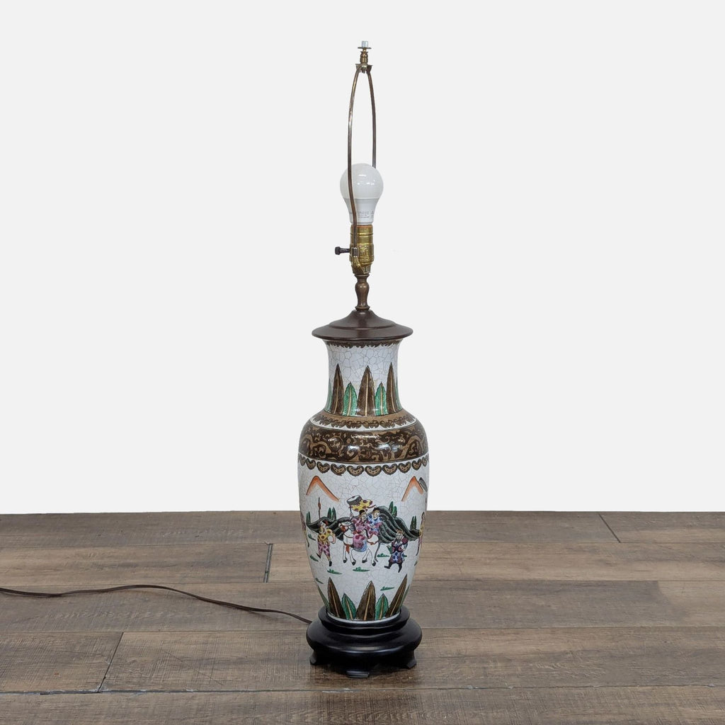 Chinese Crackleware Porcelain Lamp
