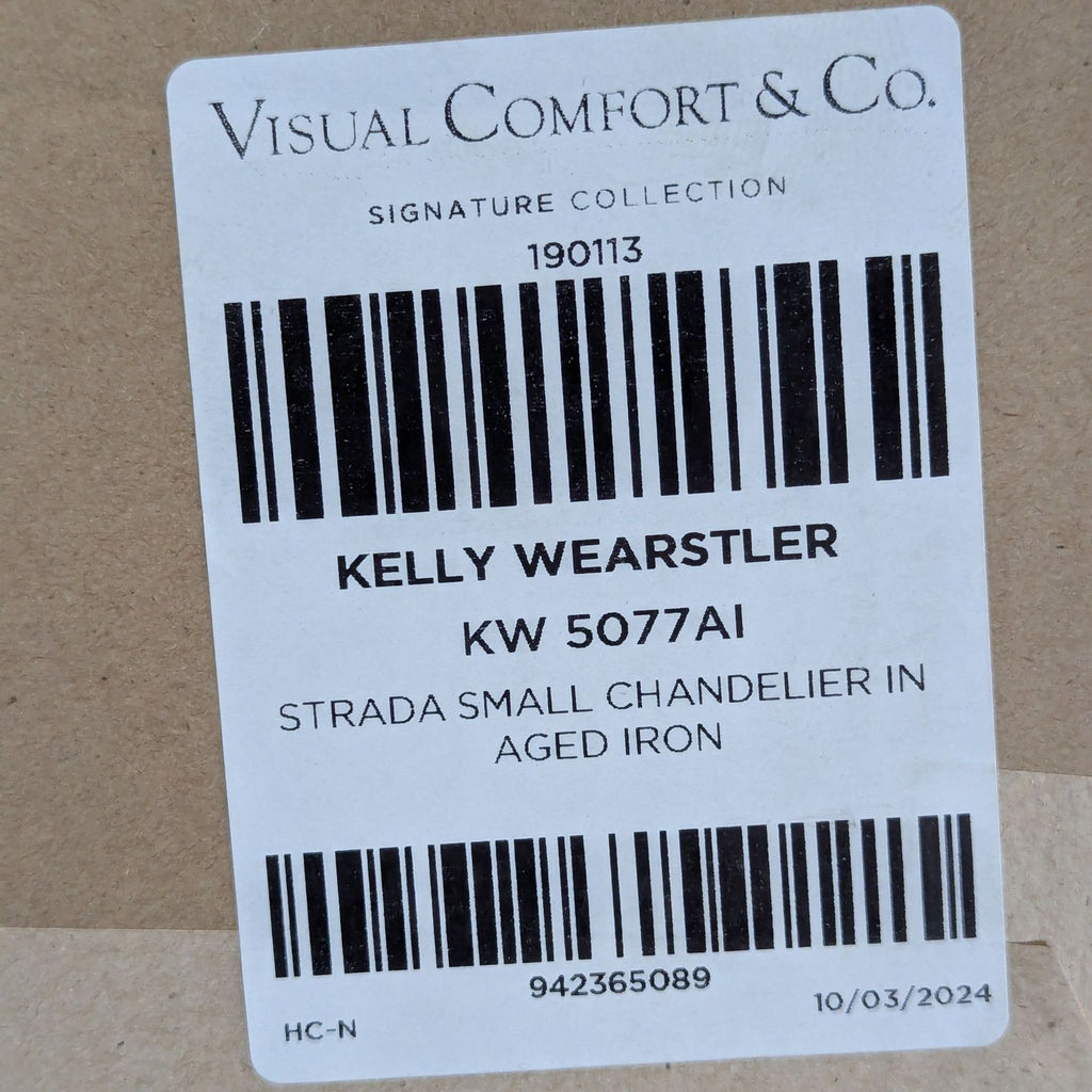 Visual Comfort Strada Small Chandelier in Aged Iron