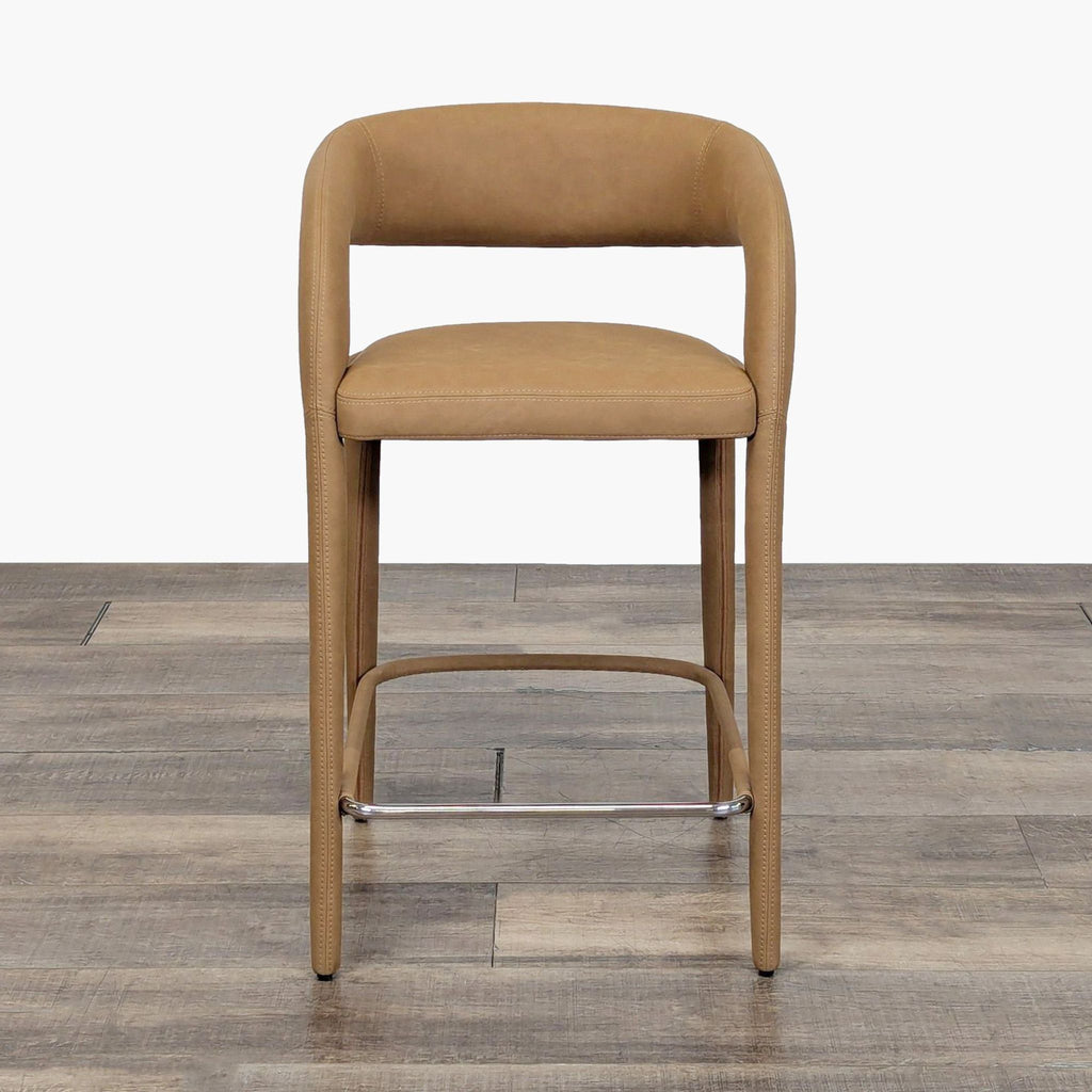Restoration Hardware Nicola Open Barrelback Bar and Counter Stool