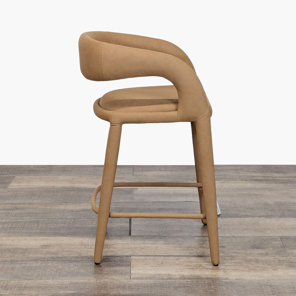 Restoration Hardware Nicola Open Barrelback Bar and Counter Stool