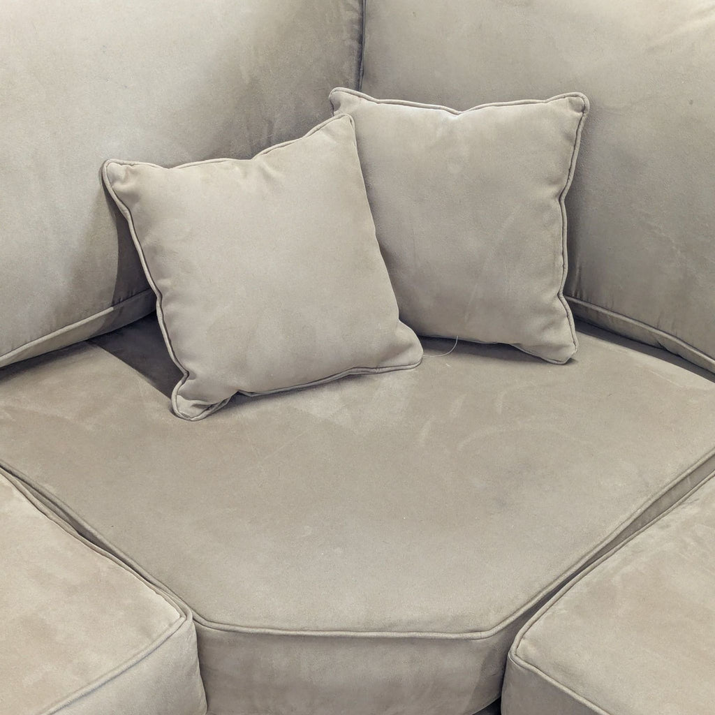 Tan Microfiber L-Shaped Sectional - Accepted Offer (28.57% discount)