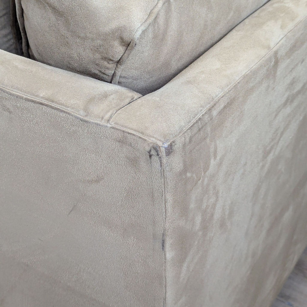 Tan Microfiber L-Shaped Sectional - Accepted Offer (28.57% discount)