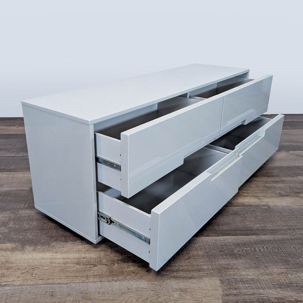 CB2 Latitude Low Modern 4-Drawer Dresser